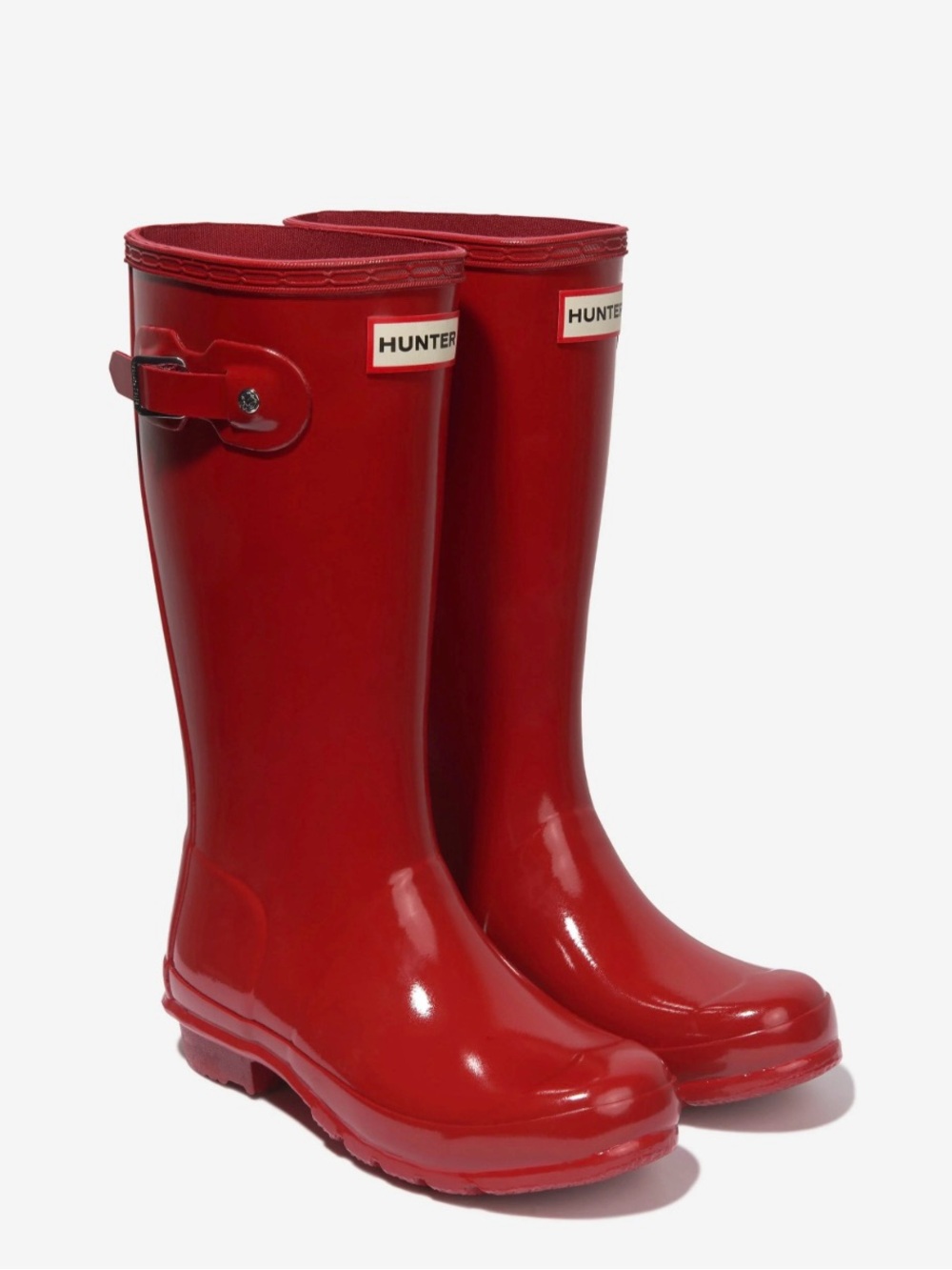 Hunter | Original Kids Military Red Gloss Rain Boots | Girl’s Size 5